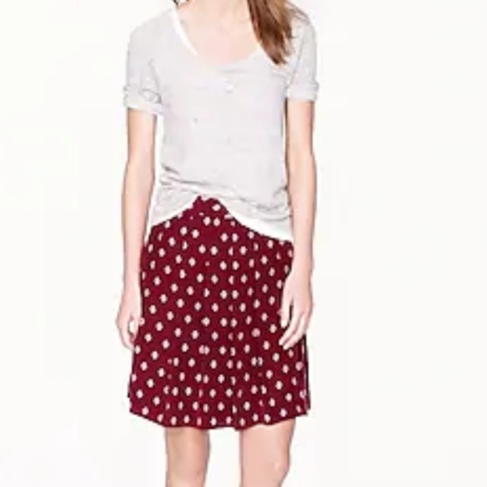 J. Crew Medallion silk skirt